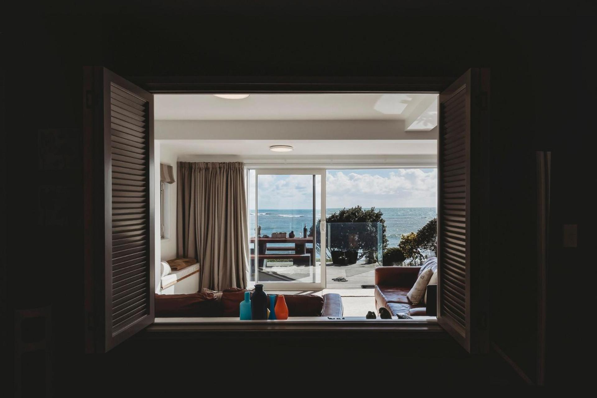 Te Moana Waterfront Apartment นิวพลีมัธ ภายนอก รูปภาพ